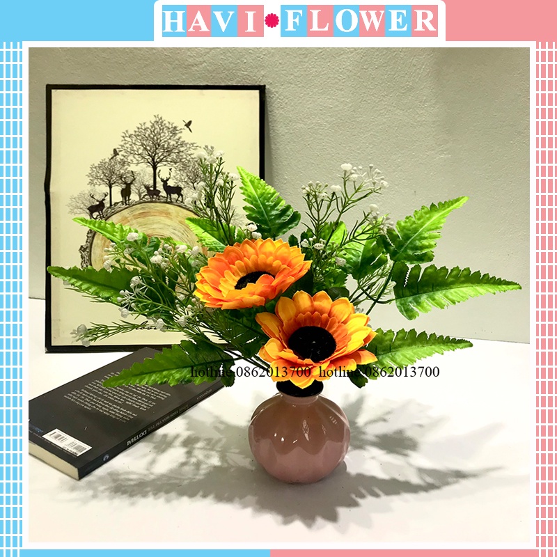 Lá Dương Xỉ, Cắm Điểm 33cm 5 Nhánh Decor, Trang Trí Lọ Hoa, Làm Hoa Handmade