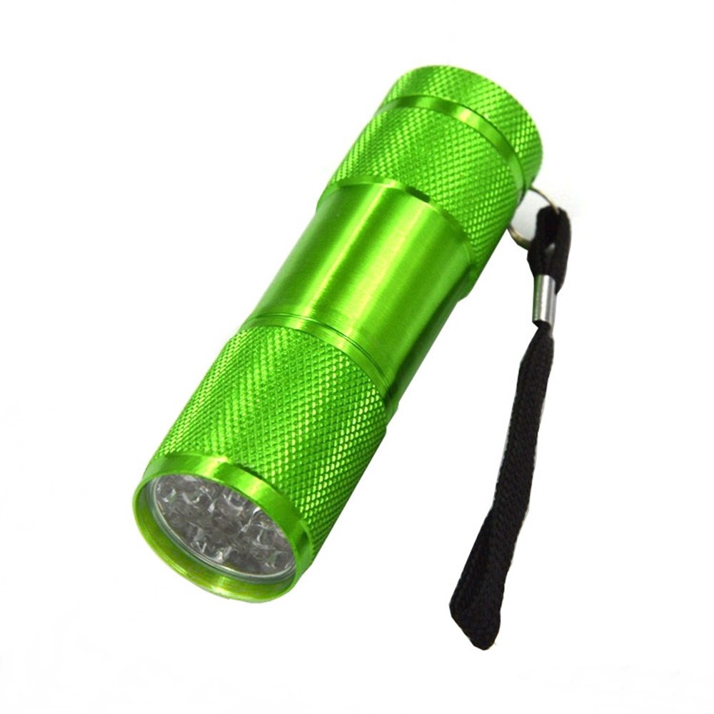 9LED White Light Aluminum Alloy Mini Flashlight