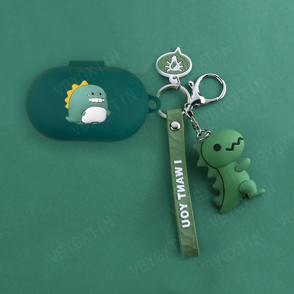 Vỏ Bảo Vệ Hộp Sạc Tai Nghe Sony WF-C500 Bằng Silicon Hình Phi Hành Gia/Mèo/Cún/Gấu Trúc Có Móc Khóa