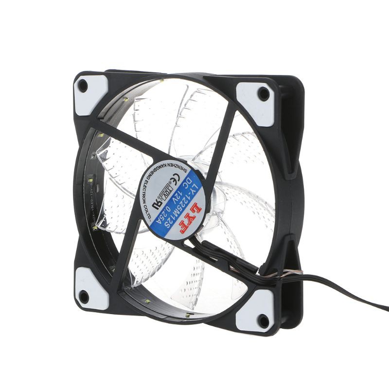 3-Pin/4-Pin 120mm PWM PC Computer Case CPU Cooler Cooling Fan with LED Light NEW