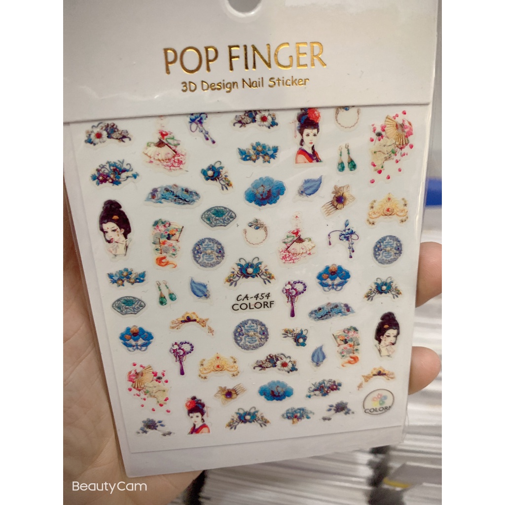 sticker trang trí nail