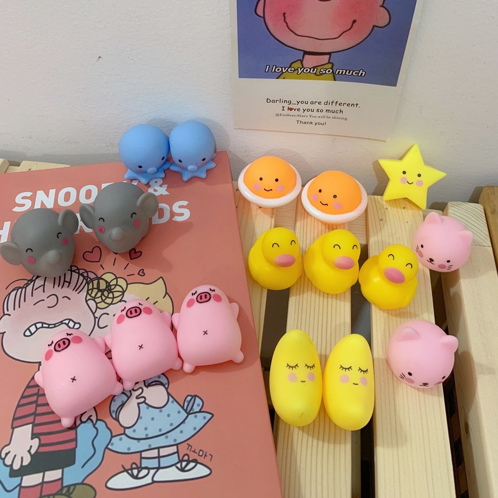 Đồ Chơi Squishy Mochi Mini Bóp Kêu Chút Chít Vui Tai Ngộ Nghĩnh