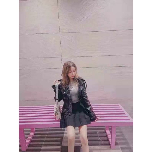 Jacket Da và dạ Tweet chất đẹp lên Form hack dáng