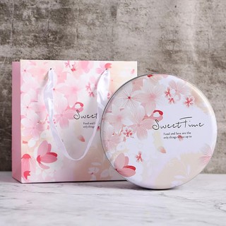 Hộp đựng cookie thiếc kèm túi 17cm
