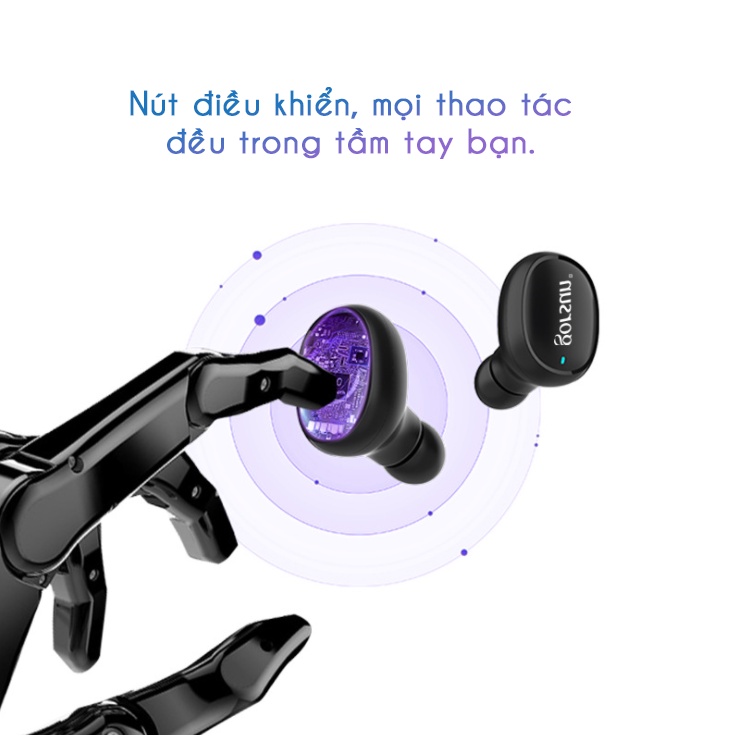 Tai Nghe Không Dây GORSUN GS-V8 TWS 5.0 Tai Nghe Bluetooth Âm Thanh Chất Lượng Pin Sạc 20.000mAh Khoảng Cách Kết Nối 20m