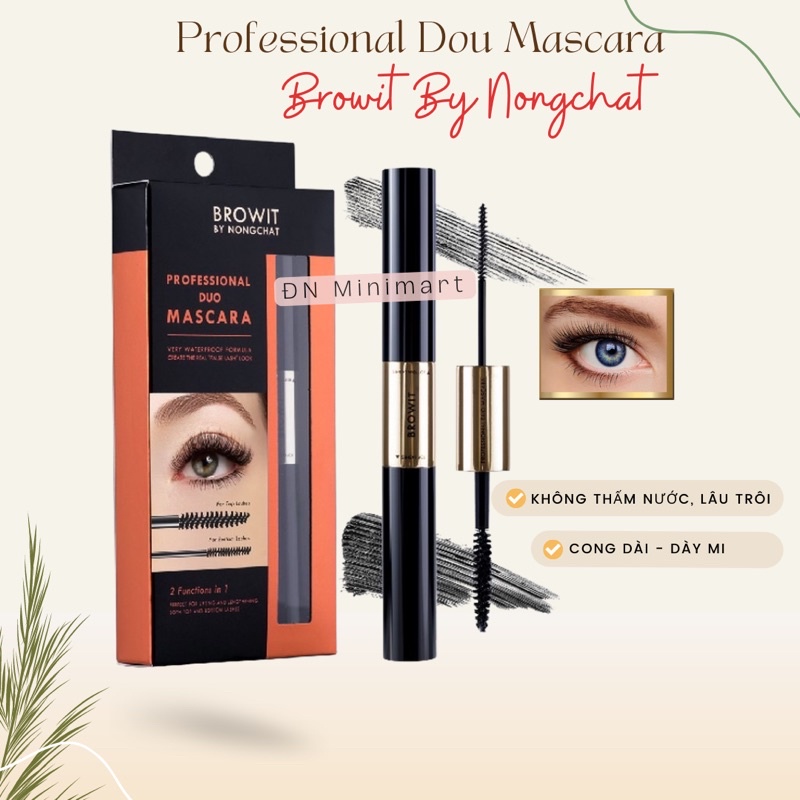 Mascara 2 Đầu Browit By Nongchat Professional Duo Dày Mi Thái Lan