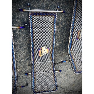 Baga bụng giữa full 100% titanium gắn trực tiếp cho xe Wave ZX , Wave nhỏ Honda