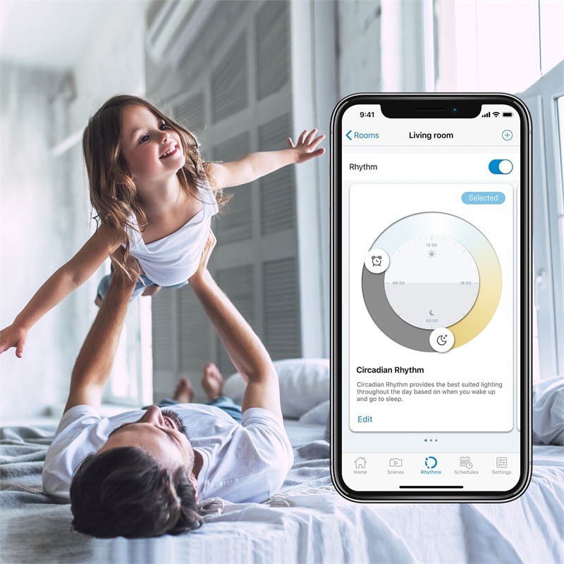 Đèn LED âm trần WiZ Tunable White Downlight 9W - Ánh Sáng Vàng Trắng, kết nối WiFi