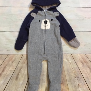 Body nỉ gấu old navy sz 3-12m