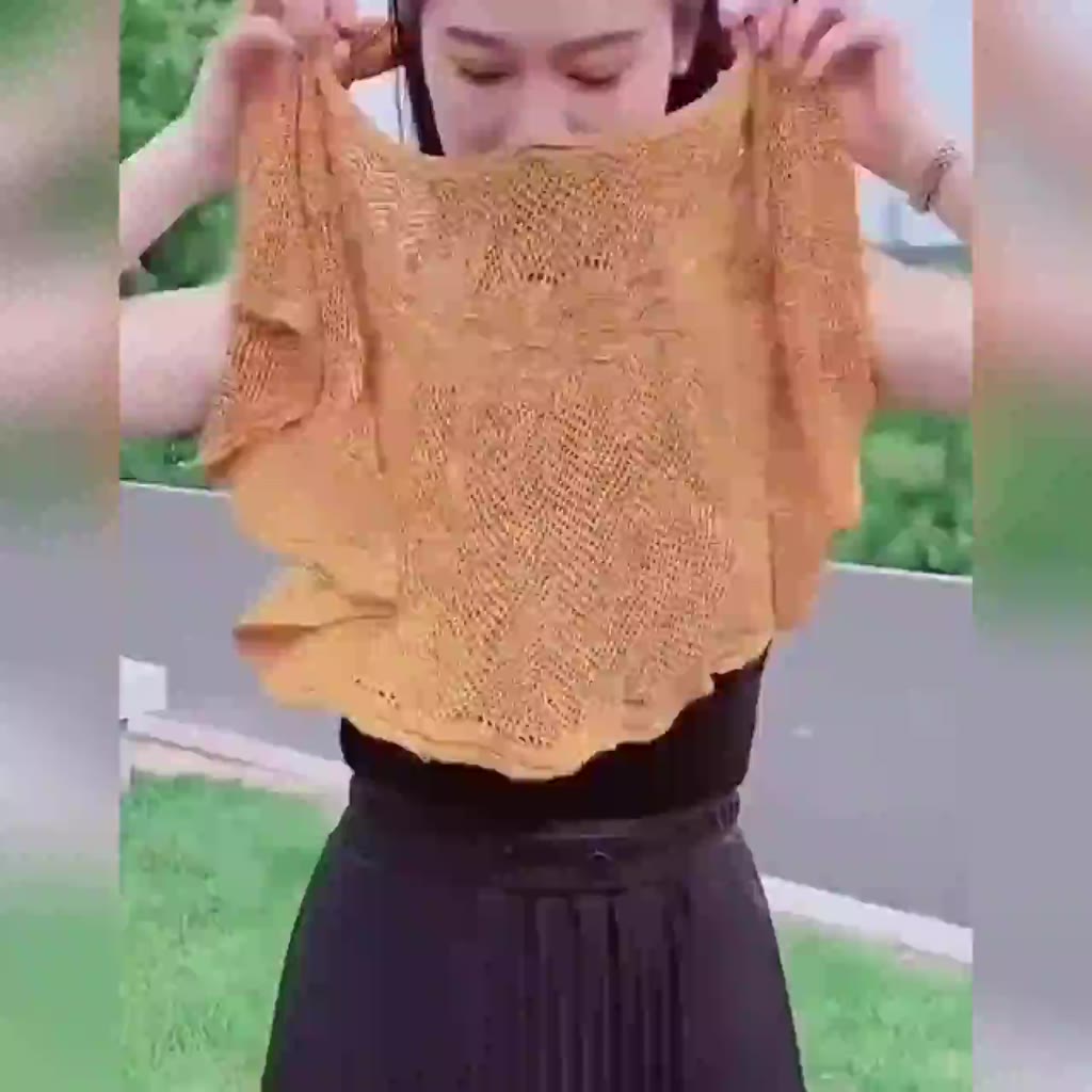 Khăn Choàng Cổ Chất Liệu Lụa Lạnh Dệt Kim Mỏng Che Nắng Cho Nữ | BigBuy360 - bigbuy360.vn