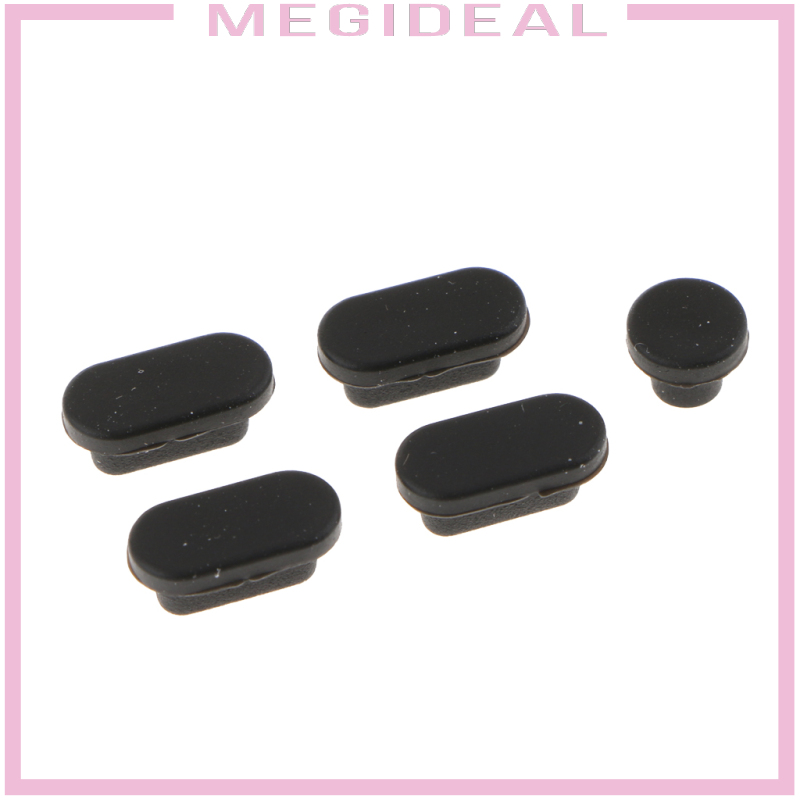 Set 5 Nút Silicon Đậy Cổng Sạc Chống Bụi Dành Cho Apple Mac