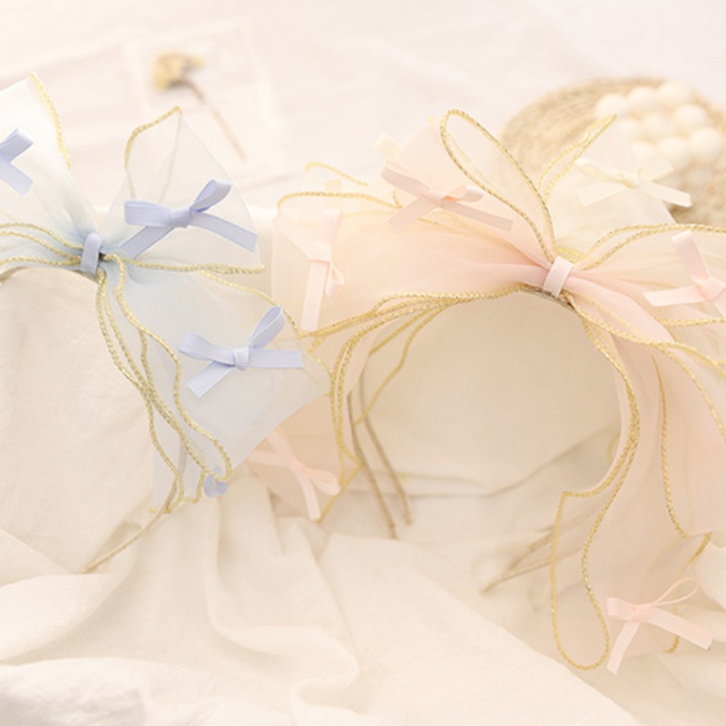 Băng Đô Nơ Cài Tóc Bằng Vải Organza