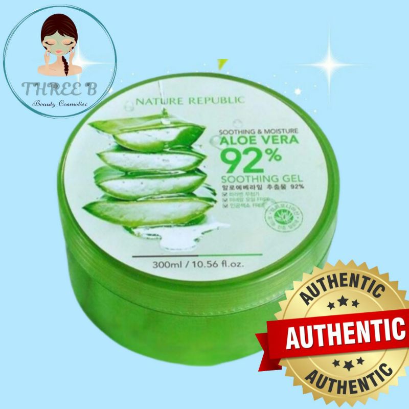 Gel Dưỡng Da Nha Đam Nature Republic Soothing & Moisture Aloe Vera 92% Soothing Gel 300ml