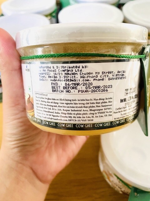 Bơ GHEE organic hữu cơ 200ml [Parliament]