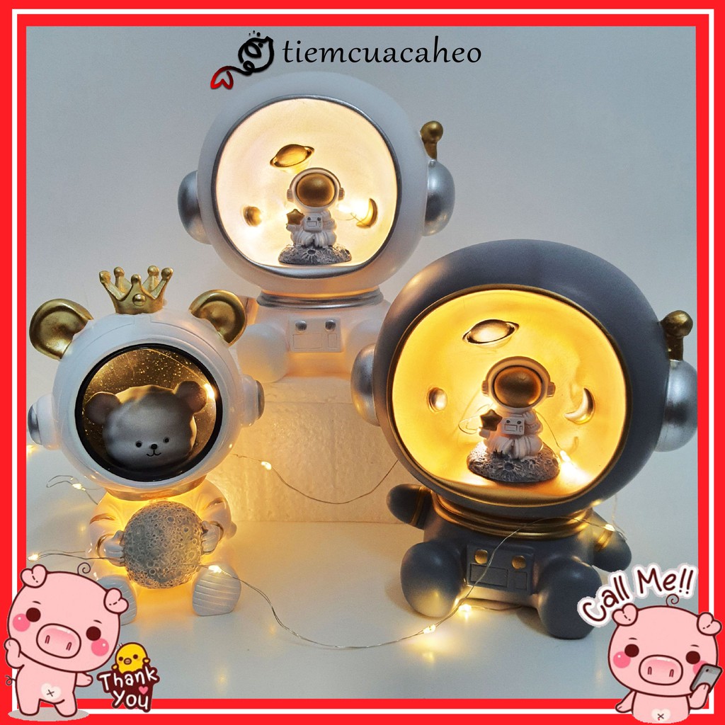 Đèn led, đèn ngủ trang trí,decor Ống Heo Tiết Kiệm Phi Công,Phi Hành Gia