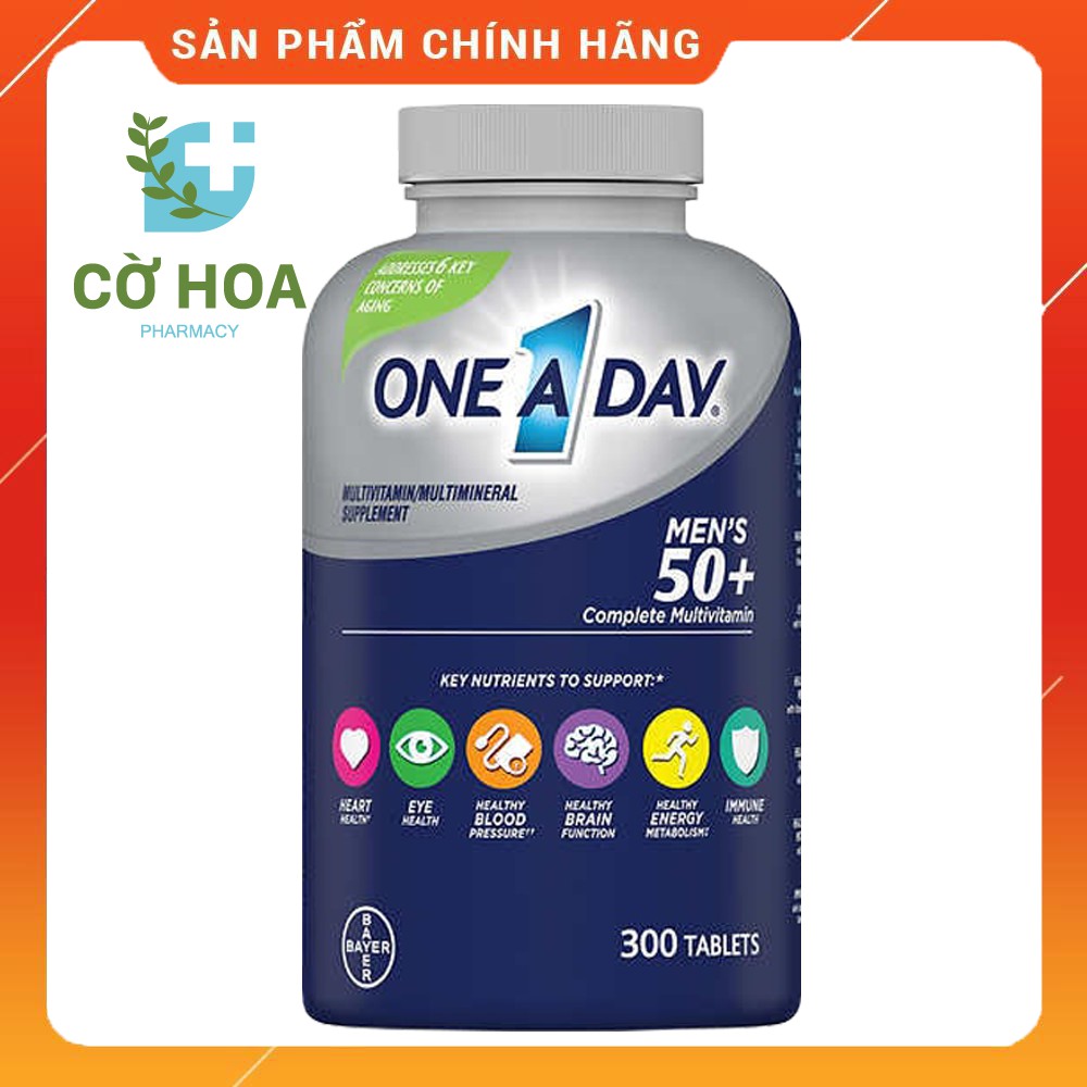 Vitamin tổng hợp cho nam trên 50 tuổi One A Day Men's 50+ - Hộp 300 viên
