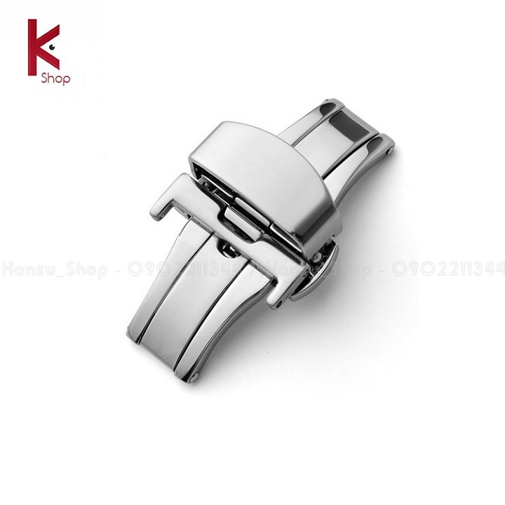 Khóa Bướm Đồng Hồ 2 Nút Bấm - Khóa Đồng Hồ 16mm 18mm 20mm 22mm