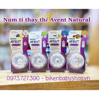Núm thay thế bình Avent Natural các size