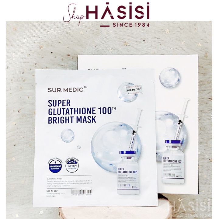 Mặt Nạ Dưỡng Trắng SUR.MEDIC - Bright/Super Glutathione Mask 30g