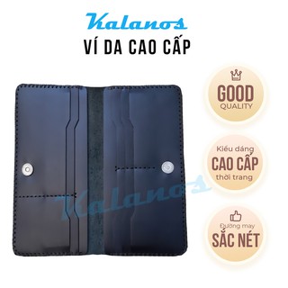 Ví dài da bò cao cấp Kalanos KBN0200-Den Ví cầm tay da bò đẹp