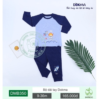Bộ quần áo dài tay thu đông Dokma cho bé trai bé gái