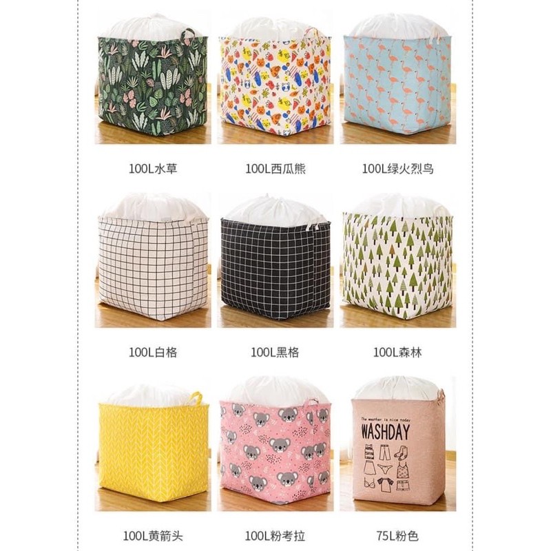 túi đựng chăn có dây rút loại đẹp 100l