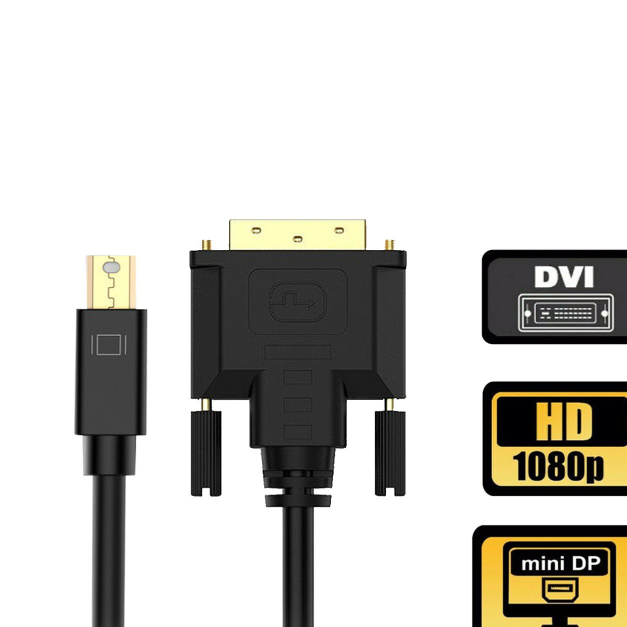 Đầu Chuyển Đổi Mini Displayport Dp Sang Dvi-d Tốc Độ Cao Hd 1080p 3d