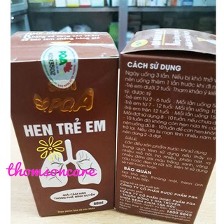 Giảm Ho Hen ở trẻ PQA