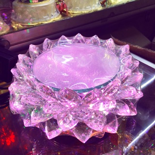 Đài Sen Pha Lê tròn LED đổi màu Φ12