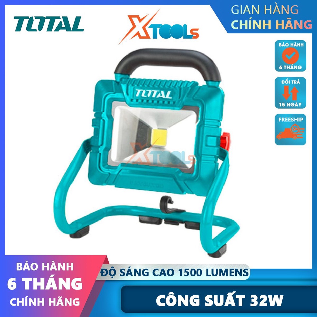 Đèn led làm việc dùng pin 20V TOTAL TWLI2025 (KHÔNG KÈM PIN VÀ CỤC SẠC), công suất tản nhiệt 20W [CHÍNH HÃNG][XTOOLS]