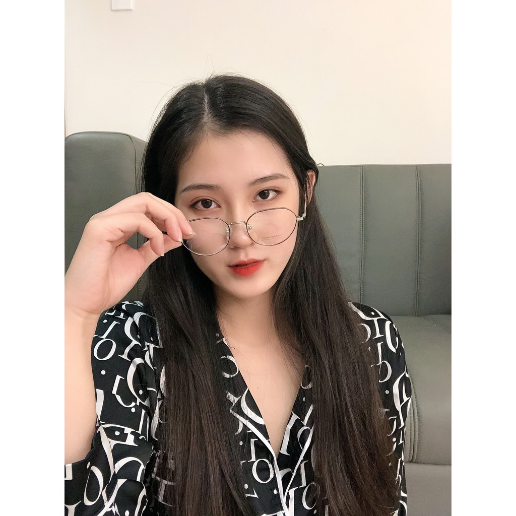 Gọng kính titanium 5201315 thời trang cao cấp nam nữ siêu nhẹ siêu bền OURESS