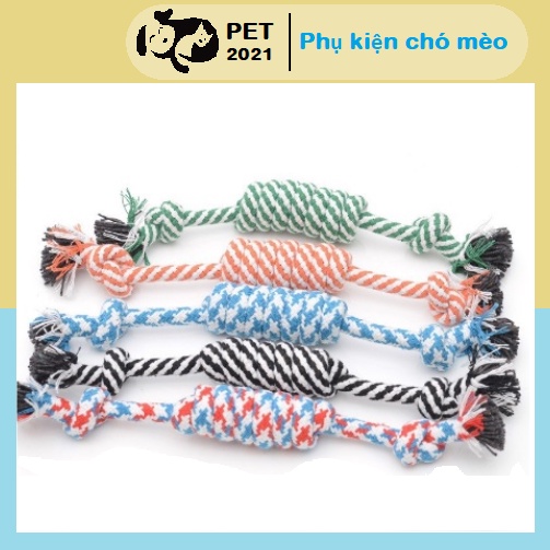 Đồ Chơi Dây Thừng Bện Cho Chó Mèo - Đồ Chơi Nhai Gặm Nhiều màu sắc - Pet2021