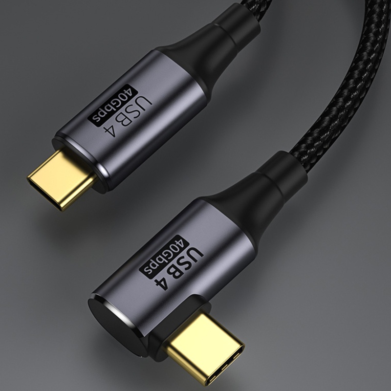 Cáp SạC Nhanh USB C Sang USB C 100W 90 Độ Type-C 40Gbps