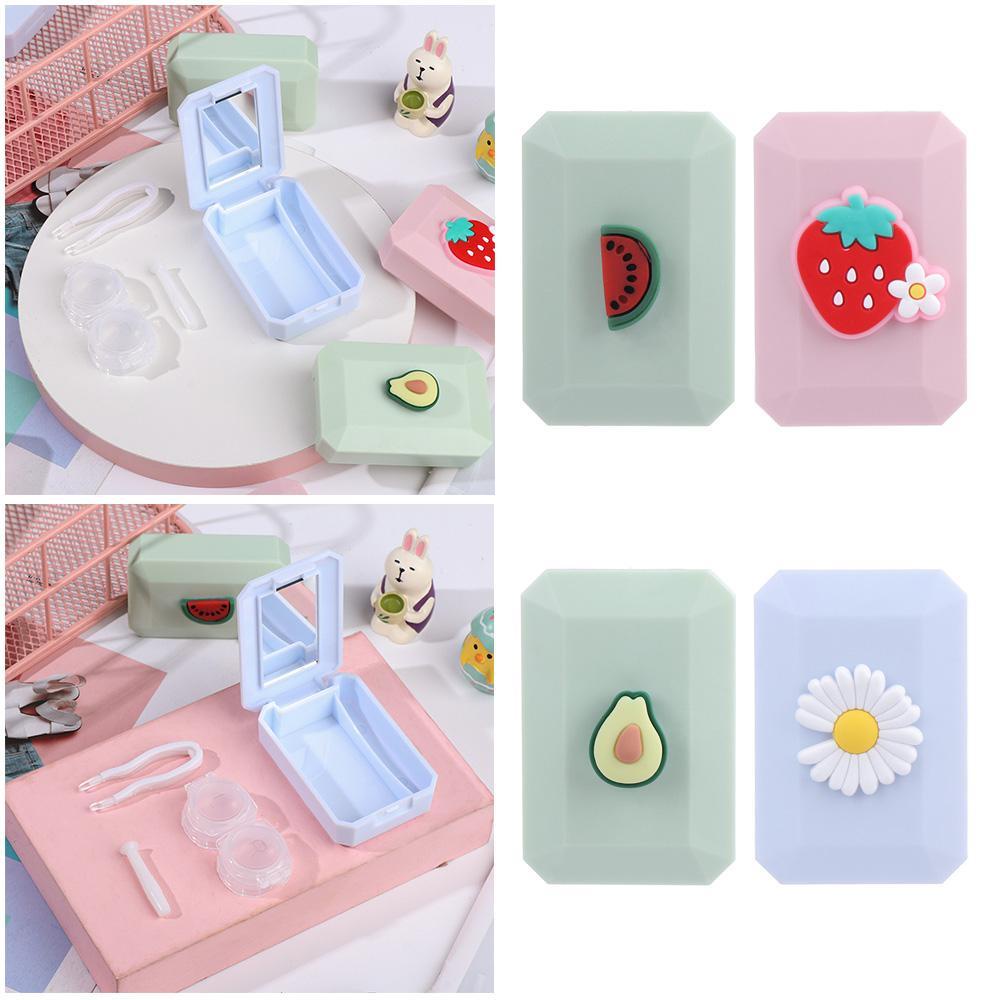 ROSE Hộp Đựng Kính Áp Tròng Mini Nhiều Màu Sắc