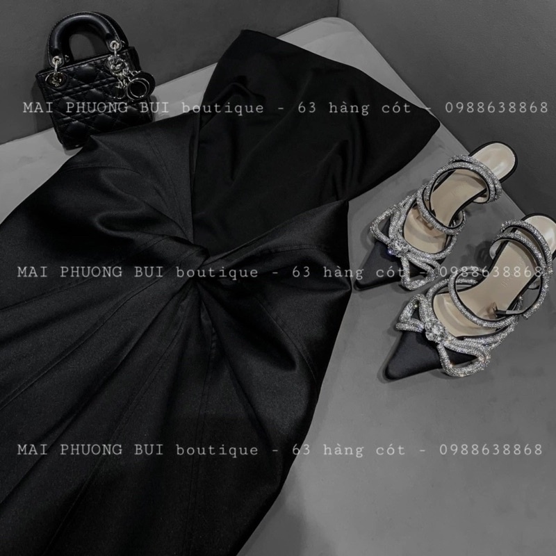 Váy hai dây cúp ngực dáng dài hàng mpb