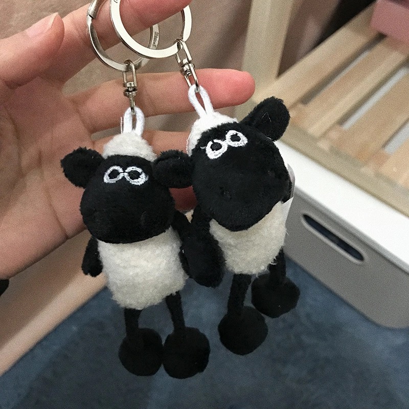 Móc khóa hình cừu nhồi bông mini dễ thương