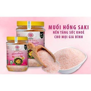 Muối Hồng Himalaya Saki dạng bột mịn nhập khẩu Pakistan