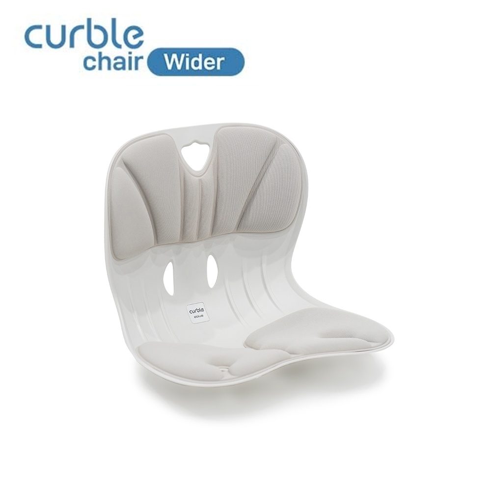 [CHÍNH HÃNG ABLUE] Ghế Curble Wider chỉnh dáng ngồi, chống gù. Premium Model, Hàn Quốc (Made in Korea). Màu xám trắng