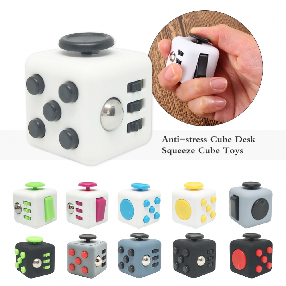 Fidget Cube Stress & Anxiety Reliever Idea Maker Study Helper for Home School Work