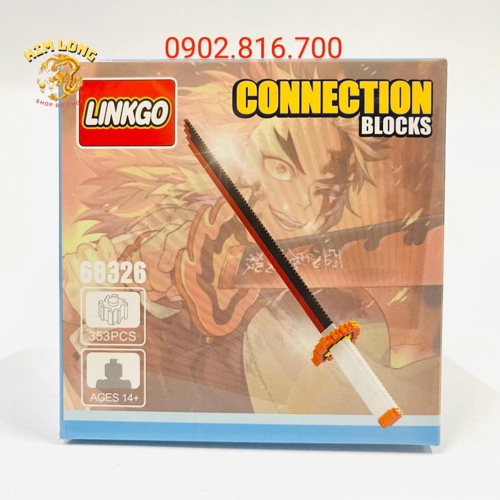 DIY Đồ chơi lắp ráp Le-go 3D mô hình KIẾM NHẬT KATANA CÓ VỎ KIẾM VÀ KHÔNG CÓ VỎ KIẾM