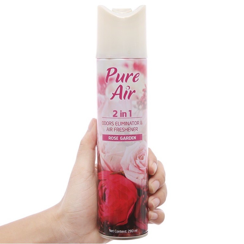 Nước hoa xịt thơm phòng khử mùi Pure Air 2in1 Odor Eliminator &amp; Air Freshener 280ml