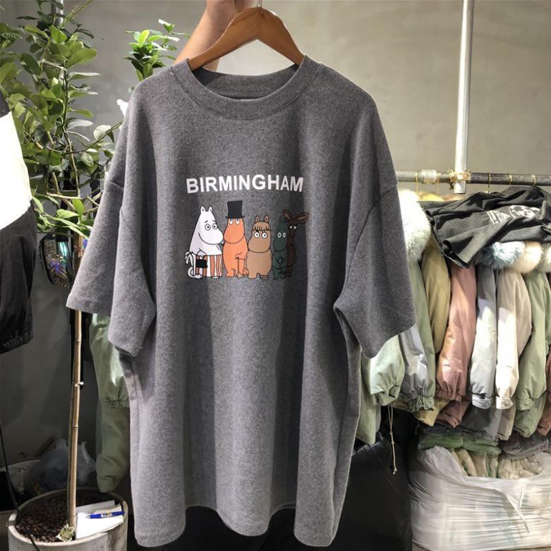 ÁO THU NỮ IN HÌNH BIRMINGHAM, ÁO DÁNG DÀI ĐẸP