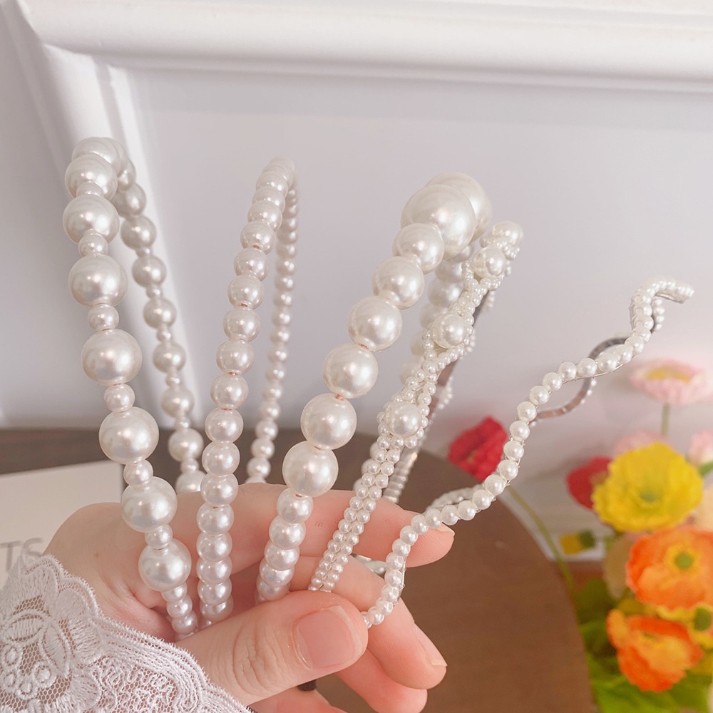 IF ME Băng Đô Hoa Đính Ngọc Trai Thanh Lịch Thời Trang Cho Nữ