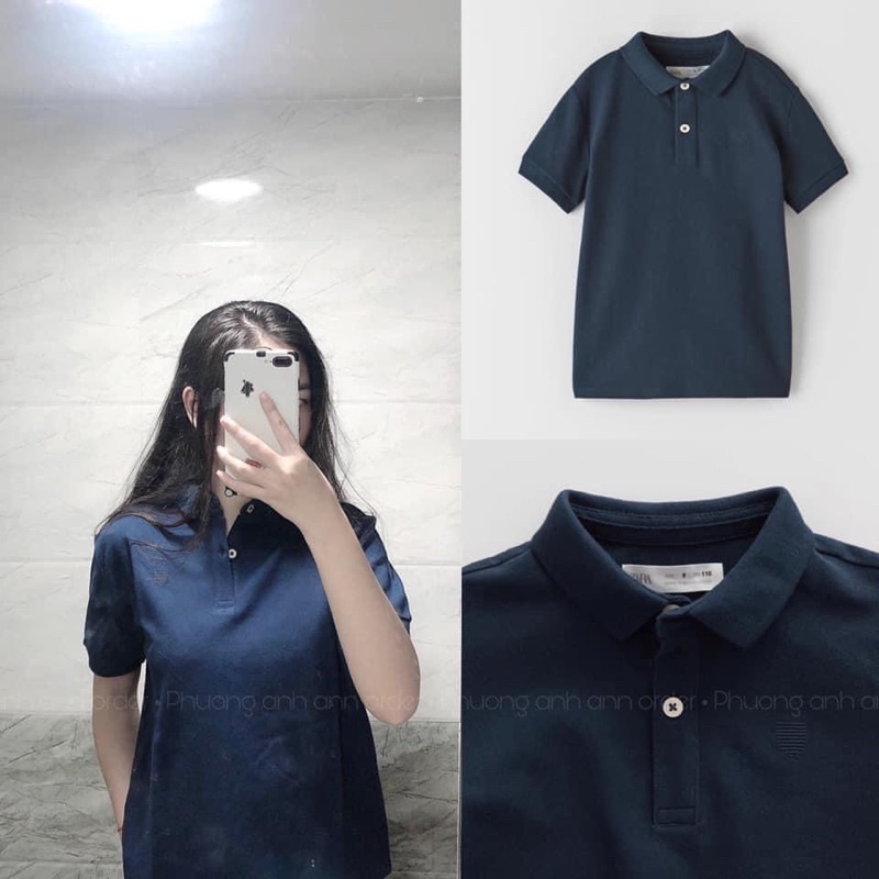 Áo polo cổ đức thêu logo
