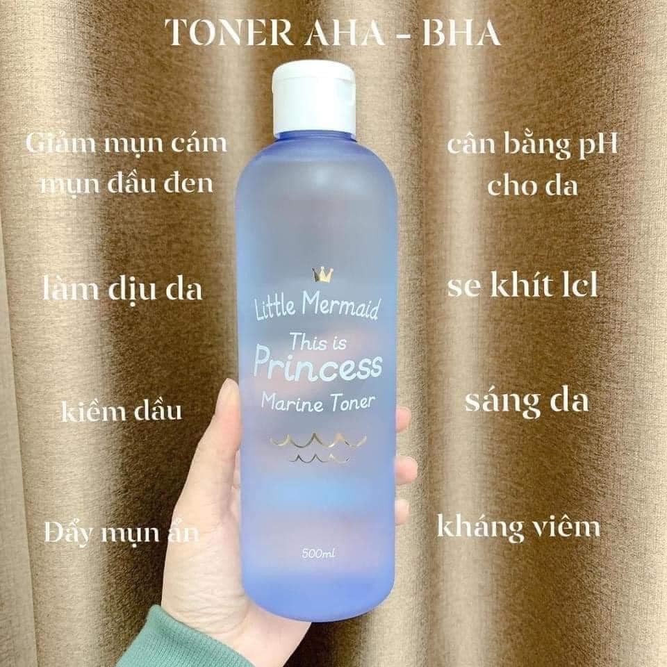 Nước hoa hồng Little Mermaid This Is Princess Marine Toner_AHA và BHA diu nhẹ | BigBuy360 - bigbuy360.vn