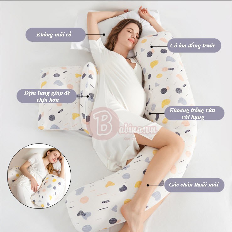 GỐI BẦU CHỮ F MẪU MỚI 2 TRONG 1 – HÓA GỐI BẦU CÁNH TIÊN ĐƠN GIẢN