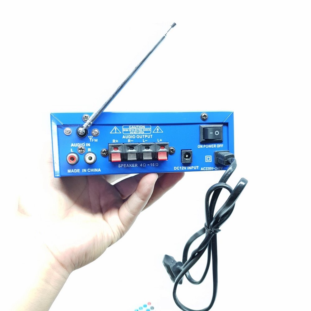 Amply LDZS BLJ-253 12V/220V BLUTOOTH 300W x 300W