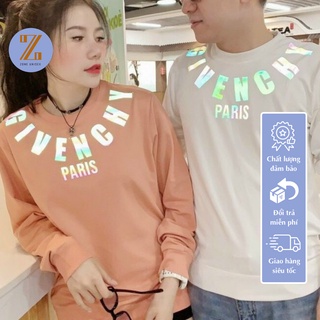 Áo thun dài tay bo gấu ZONE UNISEX áo thun dài tay cotton bo gấu GVC vòng cổ phản quang 7 màu