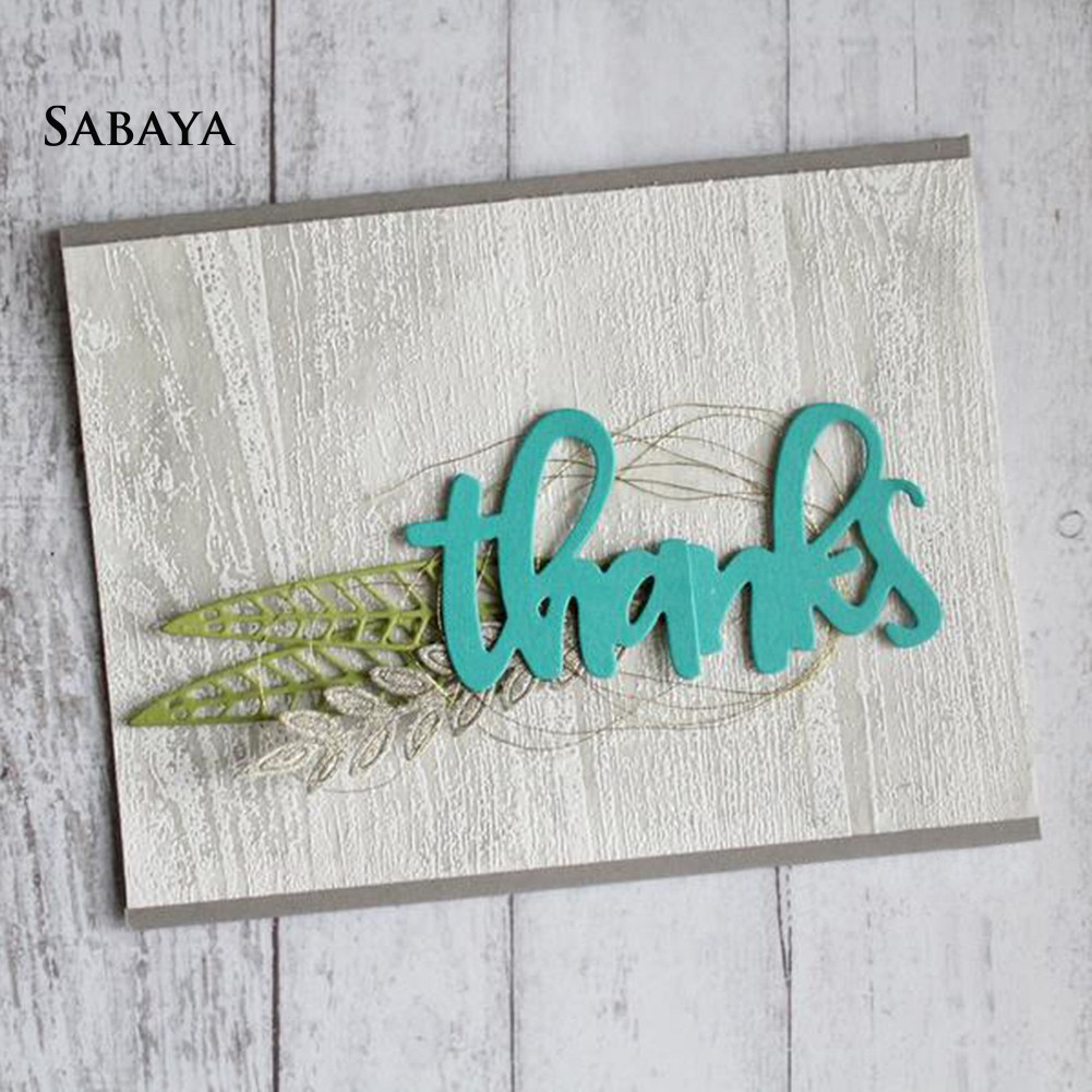 Khuôn Cắt Giấy Làm Từ Kim Loại Hình Cây Lá Trang Trí Scrapbook