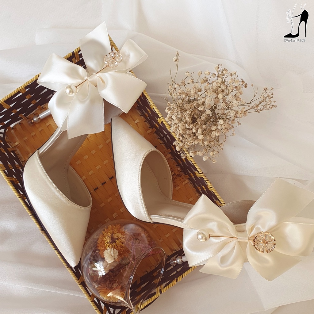 GIÀY CƯỚI CÔ DÂU - MẪU NƠ NHẸ NHÀNG XINH ĐẸP L'TÂY-HÌNH ẢNH THỰC TẾ SHOP CHỤP
